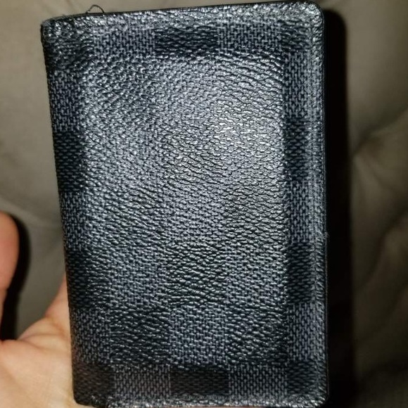 Black Checkered Luis Vuitton Wallet Men’s - Picture 2 of 3